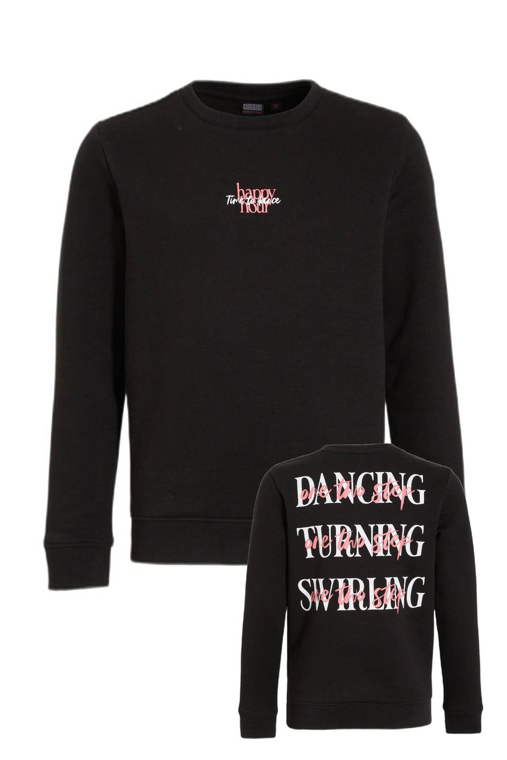 Cars sweater ARLIANA met backprint zwart