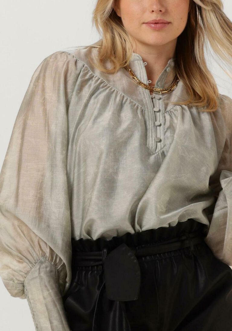 BRUUNS BAZAAR groene bruuns bazaar blouse bergia lyanna blouse