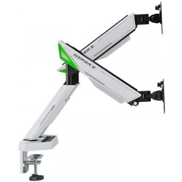 Suporte de mesa para jogos AISENS DT38TSR-345 giratório com inclinação em alumínio e aço até 2x38