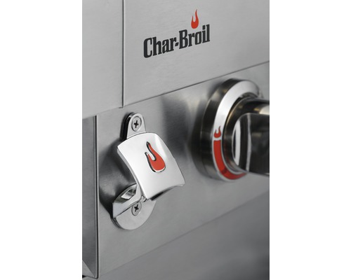 Char-Broil Gasgrill Professional PRO S 3 3-pits RVS incl. rooster, dekselthermometer, vetopvangbak, zijrooster, warmhoudrek, gietijzeren grillrooster