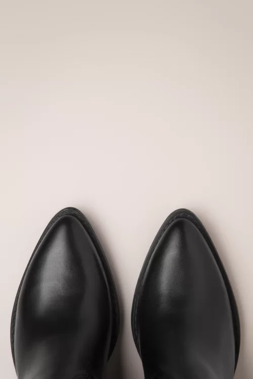 Tamaris Leather Western laarzen in zwart
