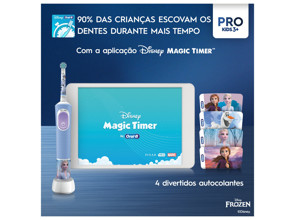 ESCOVA DENTES ELÉCTRICA ORAL-B VITALITY PRO KIDS 3  FROZEN