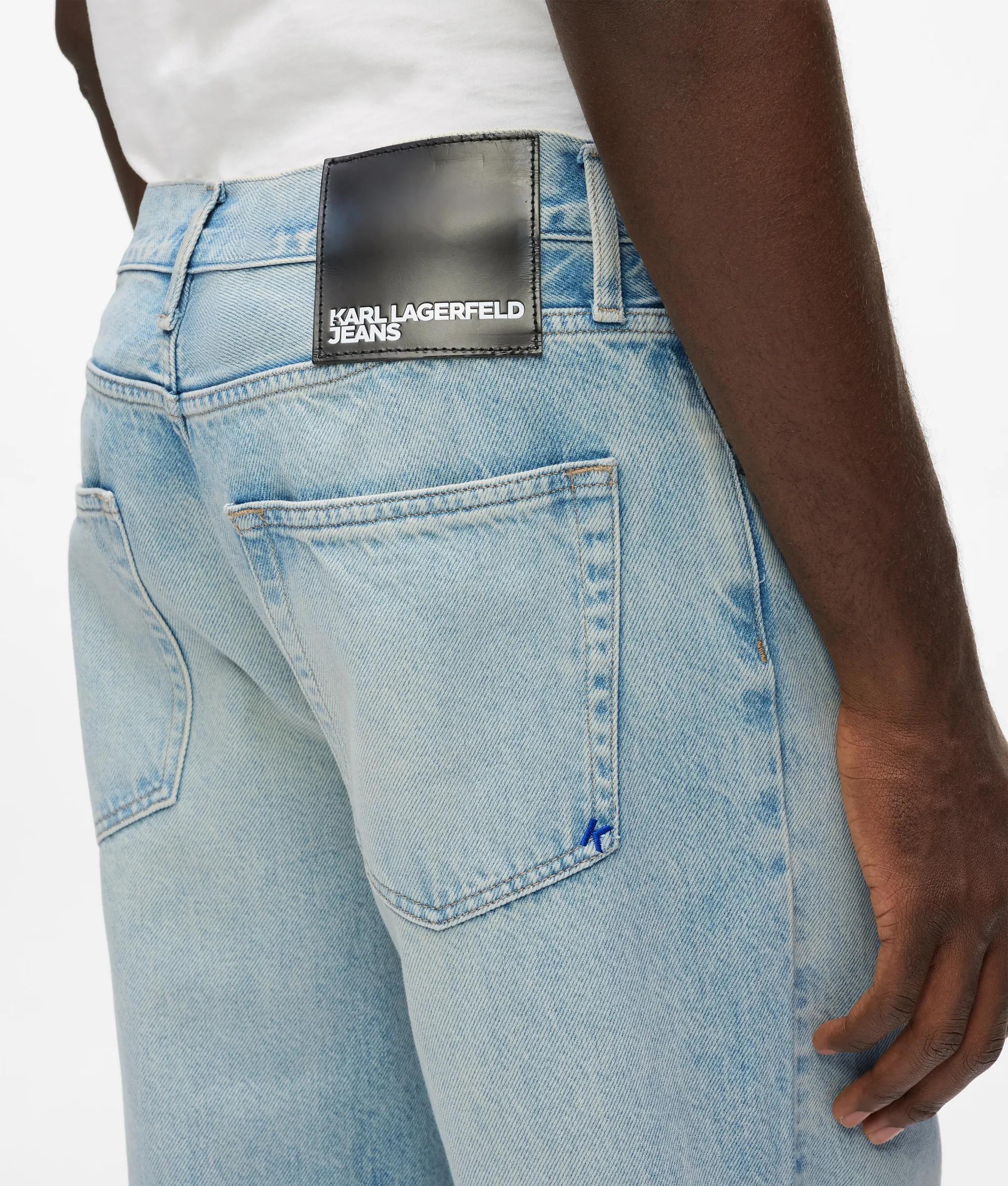 Relaxte gebleekte jeans