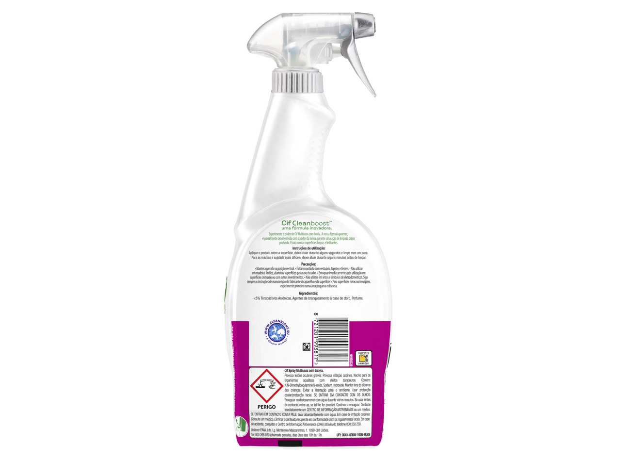 DETERGENTE CIF LIMPEZA SPRAY POWER&SHINE 750ML