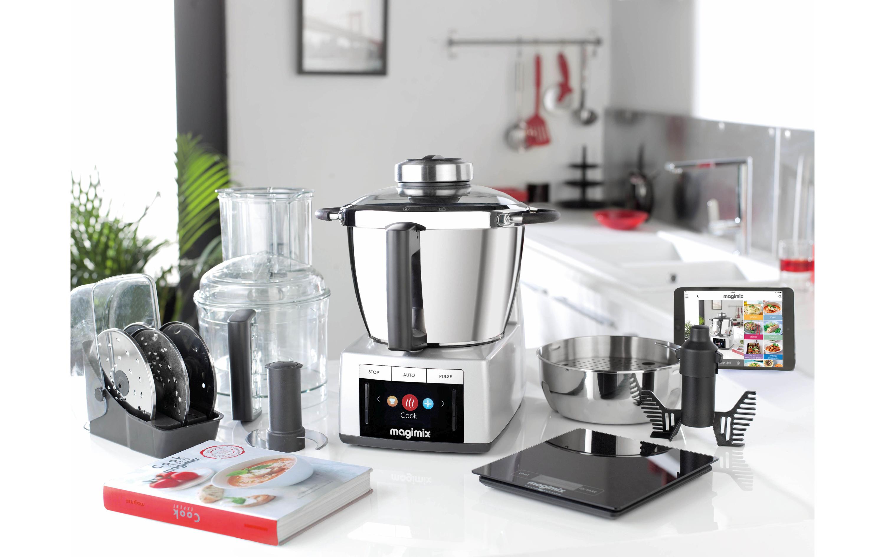 Küchenmaschine Cook Expert Chrom<br>Multifunktionsküchenmaschine mit Kochfunktion