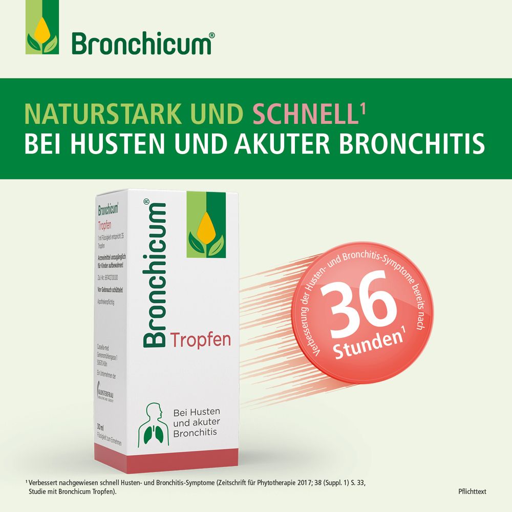 Bronchicum Tropfen - Pflanzliche Erkältungstropfen bei Husten und akuter Bronchitis