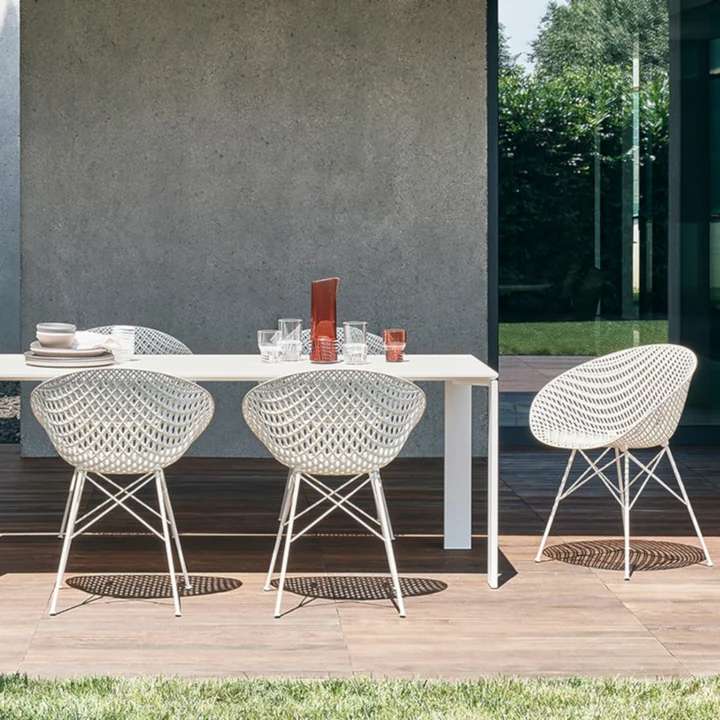 Kartell - Trama Servierteller Ø 16 cm, hellgrau