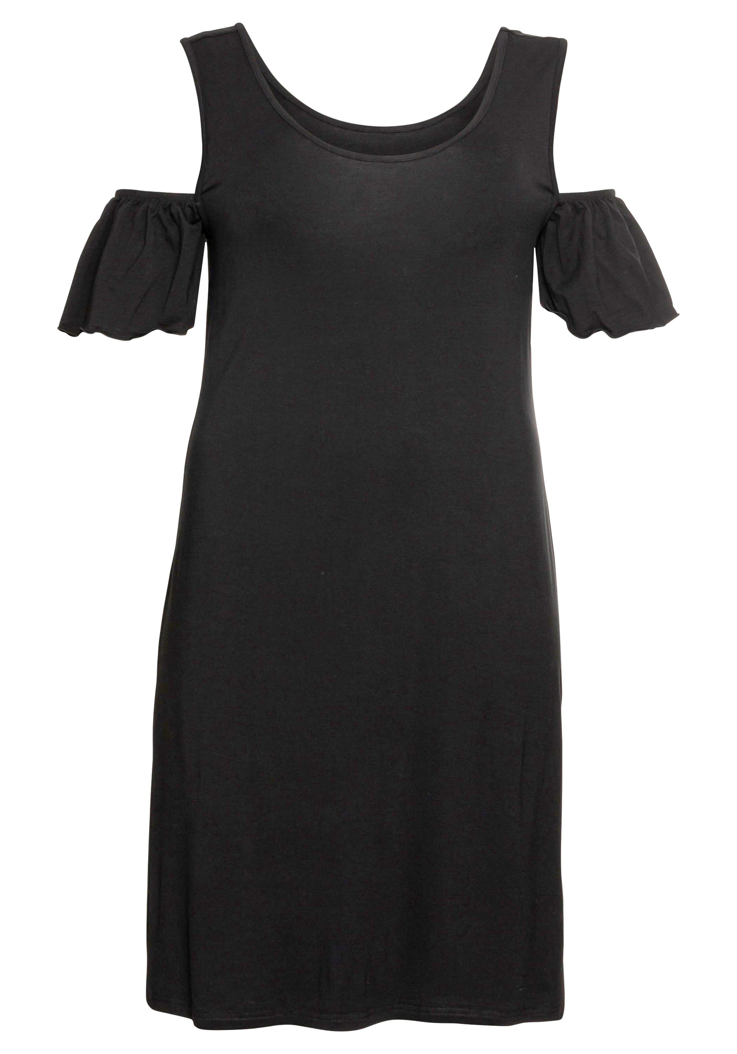 Kleid mit Cut-outs und Flügelärmeln