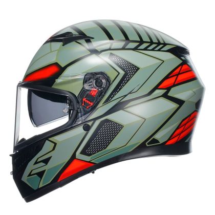 Casque AGV K3 - DECEPT MATT - Noir / Vert