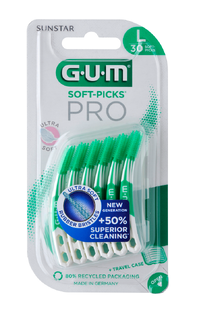 GUM Soft Picks Pro Large Ragers 30ST