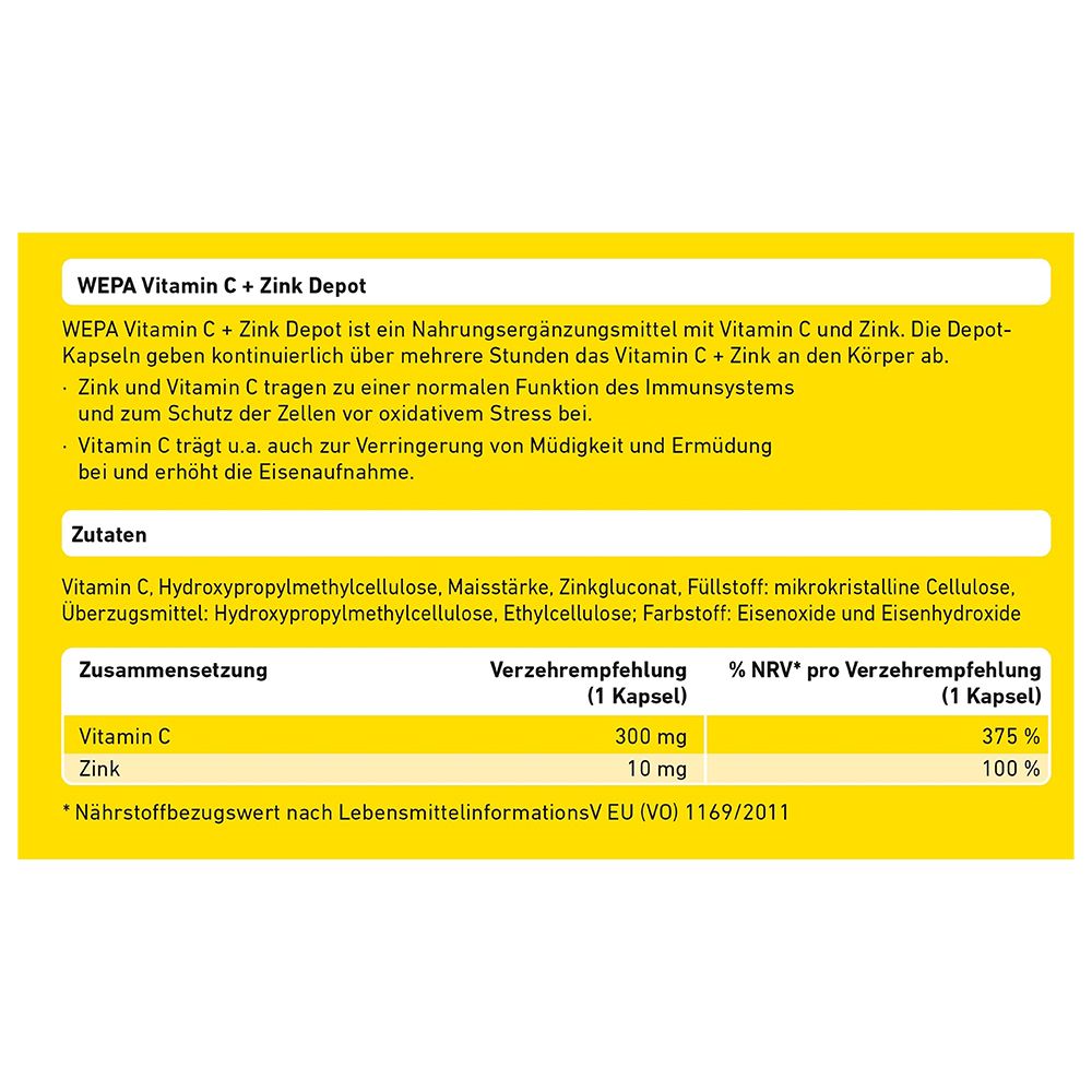 WEPA Vitamin C+Zink Kapseln