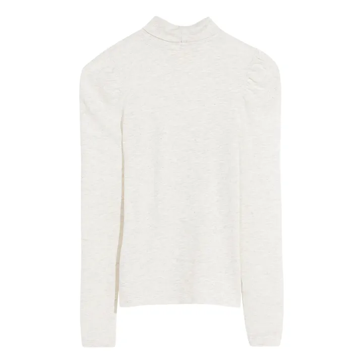 Bellerose Col roulé côtelé Mamie | Gris chiné