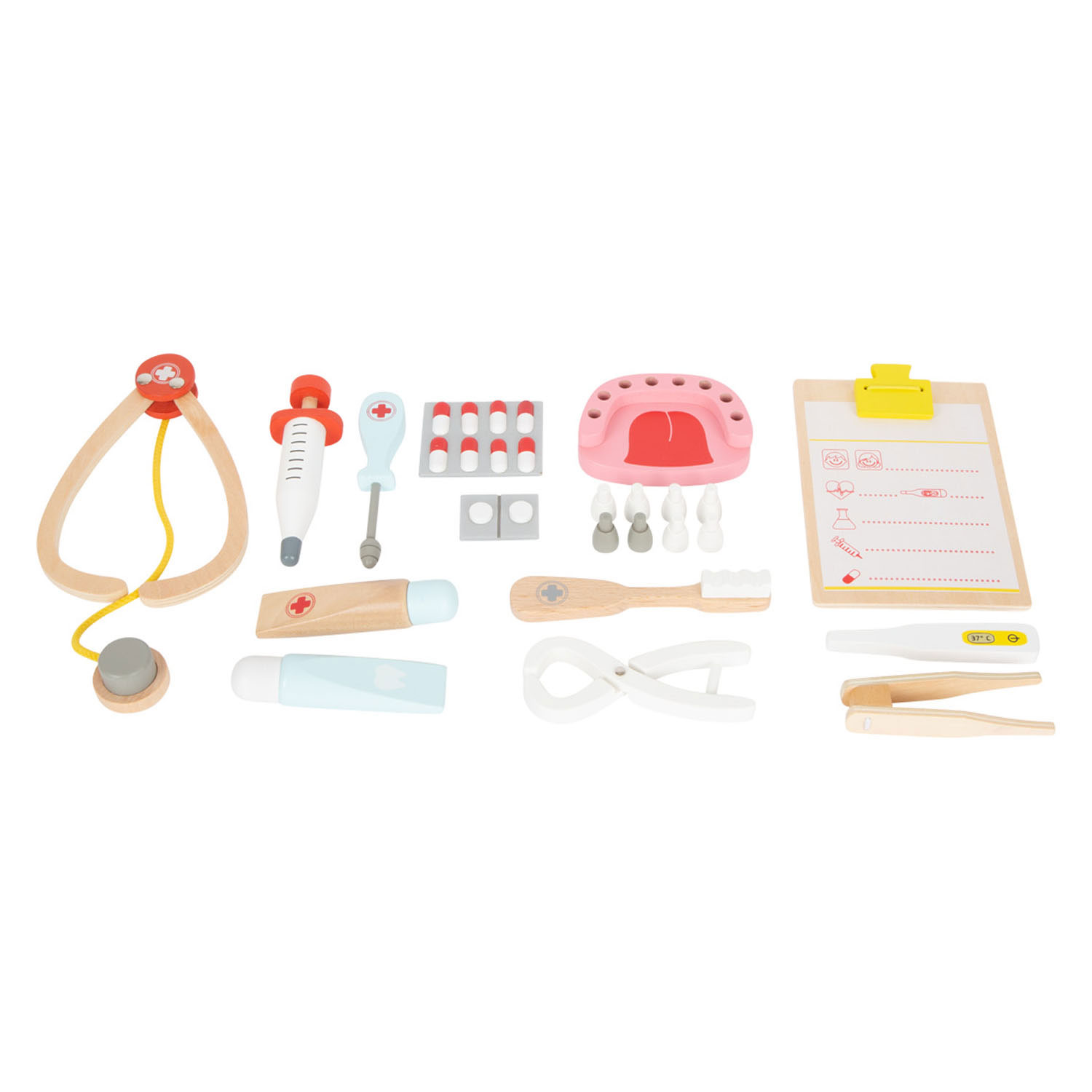 Small Foot-Houten Dokter en Tandarts 2in1 Set in Koffer