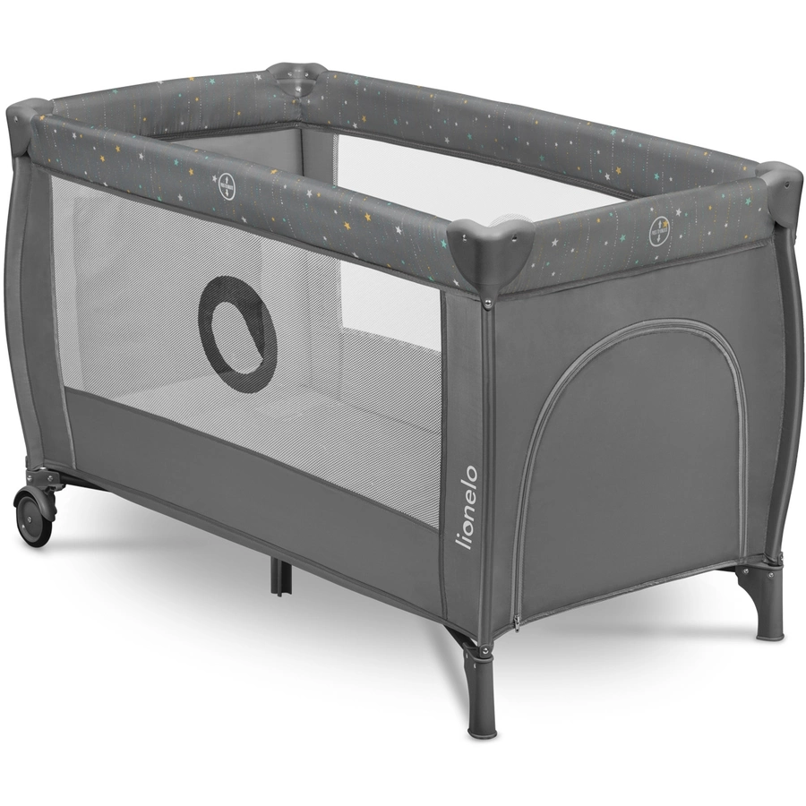 lionelo Reisebett Stefi Plus Grey Multicolor