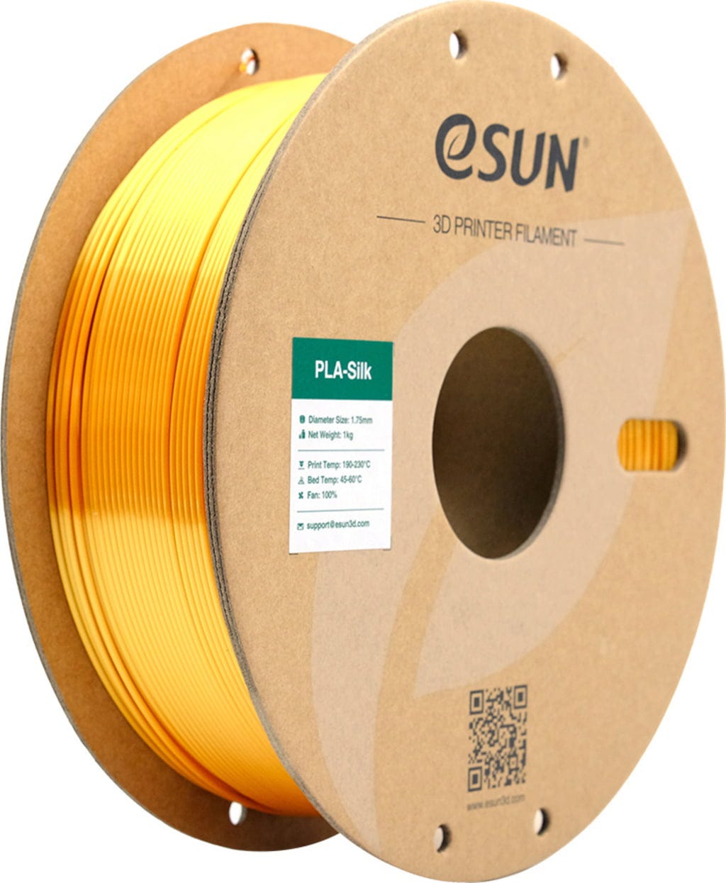 eSUN  PLA-Silk Gold, 1,75 mm / 1000 g    Seidenartiges Filament mit Metall-Optik