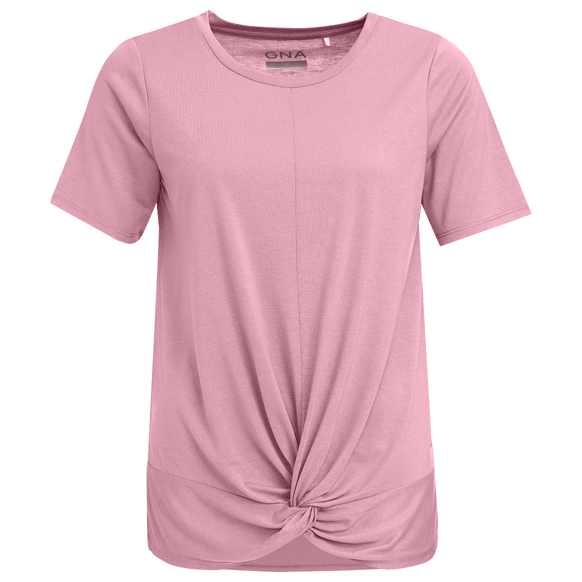 Gina Sports Damen Yoga-T-Shirt mit Knotendetail rosa