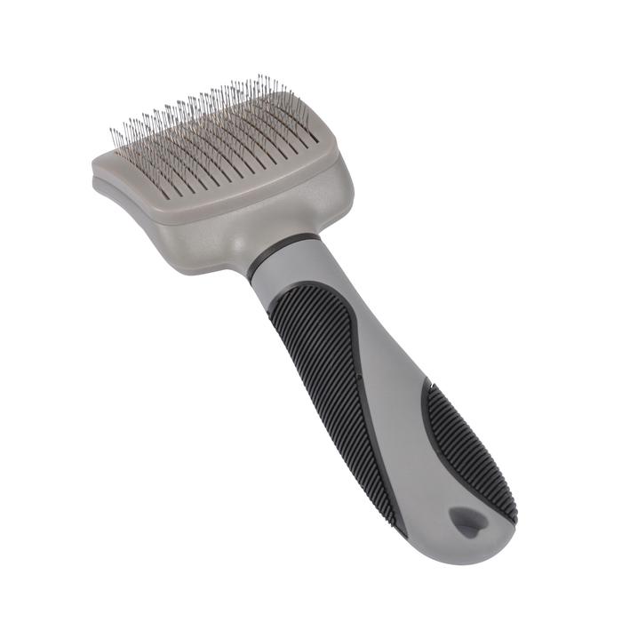 BROSSE CARDE METAL 19CM GRIS NOIR