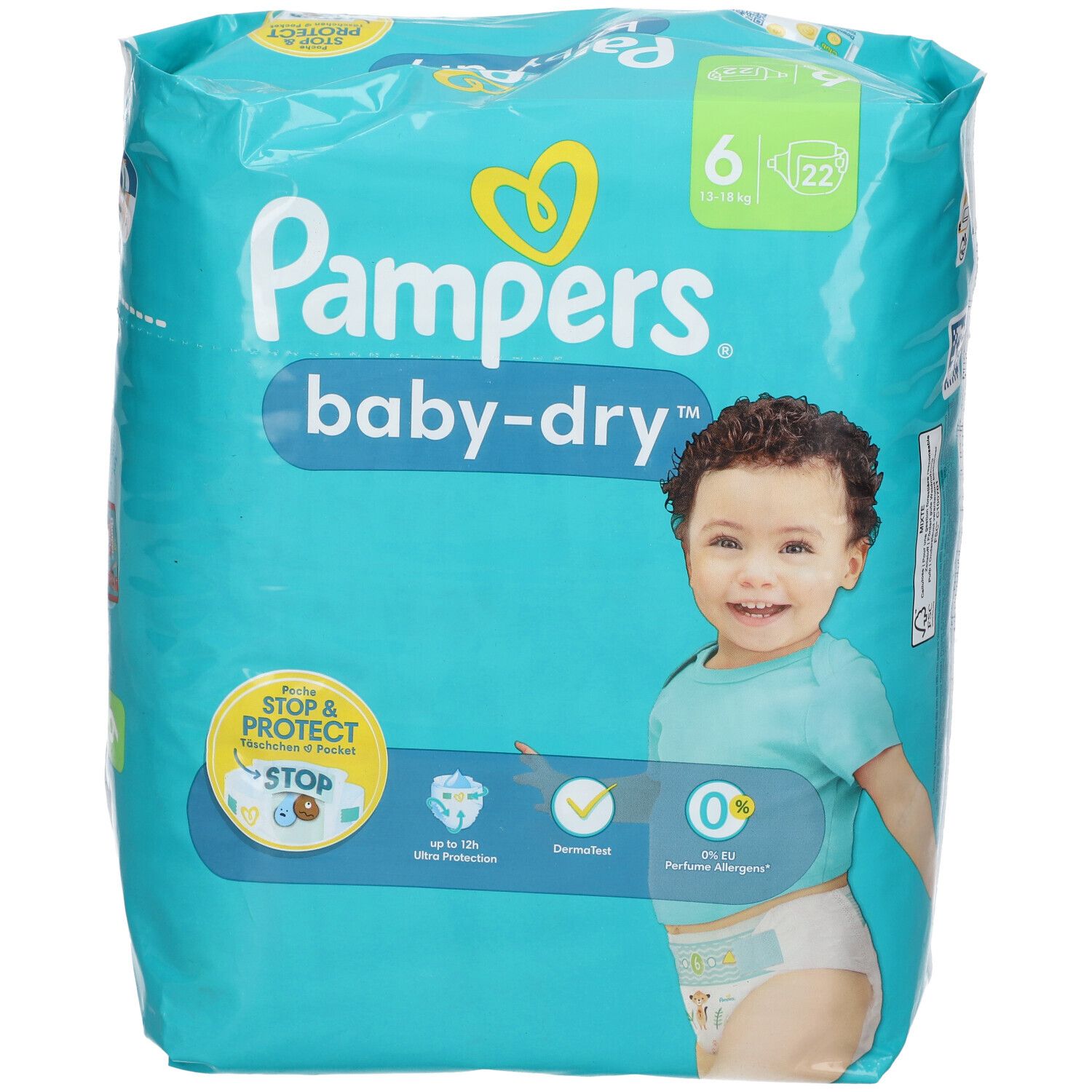 Pampers® baby-dry™ Windeln Gr.6 Extra Large 13-18kg Single Pack 22ST