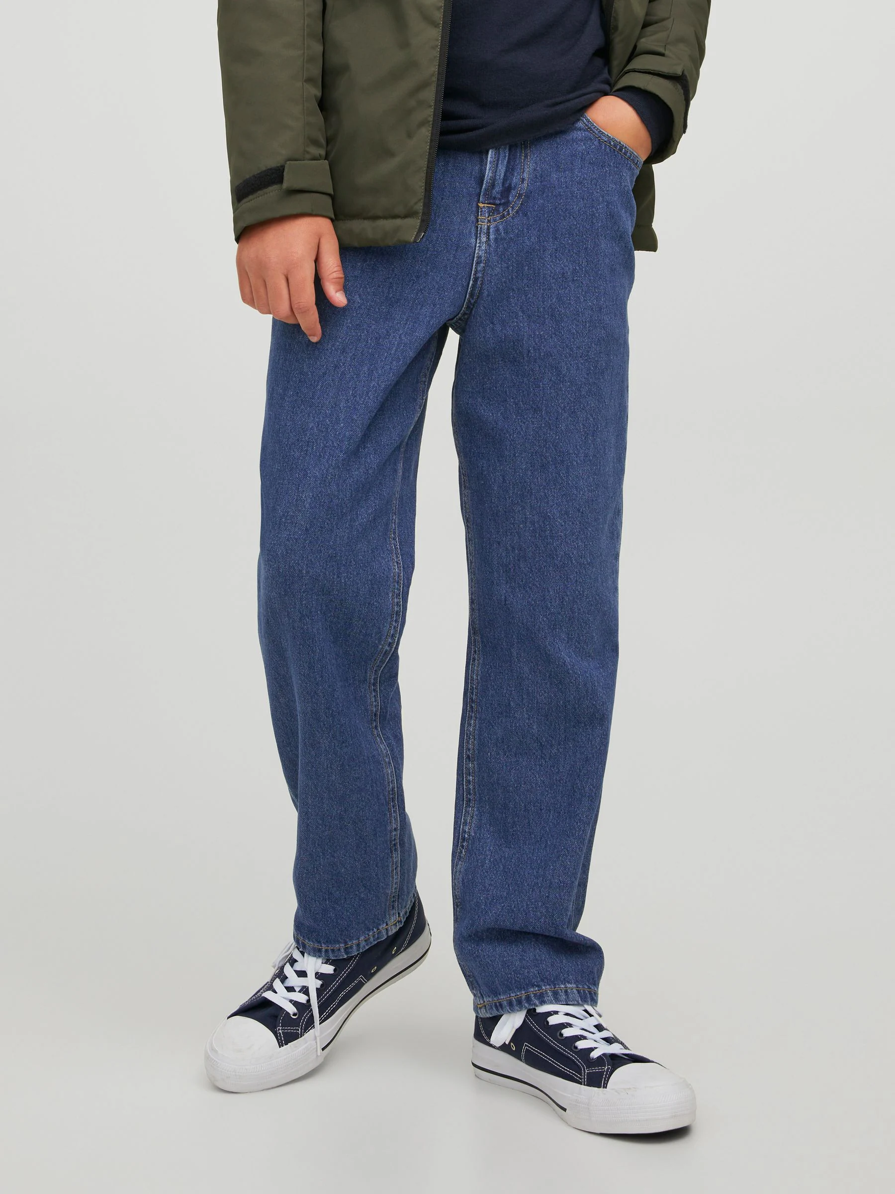 Blauw - JACK & JONES Junior Chris Relaxed Fit Jeans