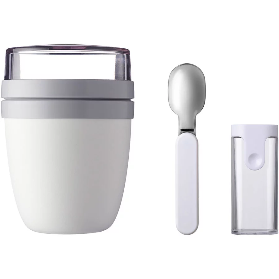 Mepal Lunchpot + Faltbarer Löffel Ellipse 500 + 200 ml weiß