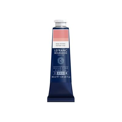 Lefranc Bourgeois - Peinture à l'huile - poterie rose - opaque - fine - 40 ml