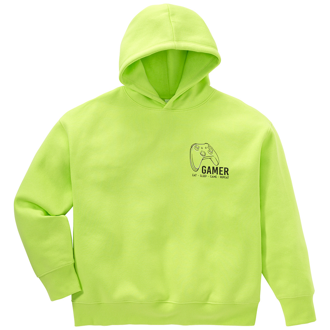 Beatwear Jungen Hoodie mit Schriftzug neongrün