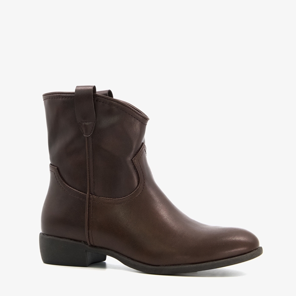 Blue Box lage dames western boots bruin