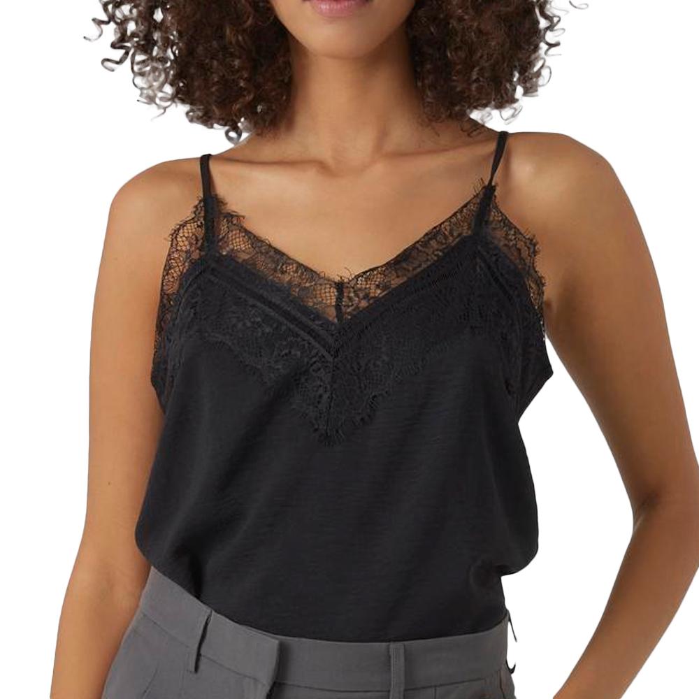 Vero Moda Top Noir Femme Vero Moda Malva