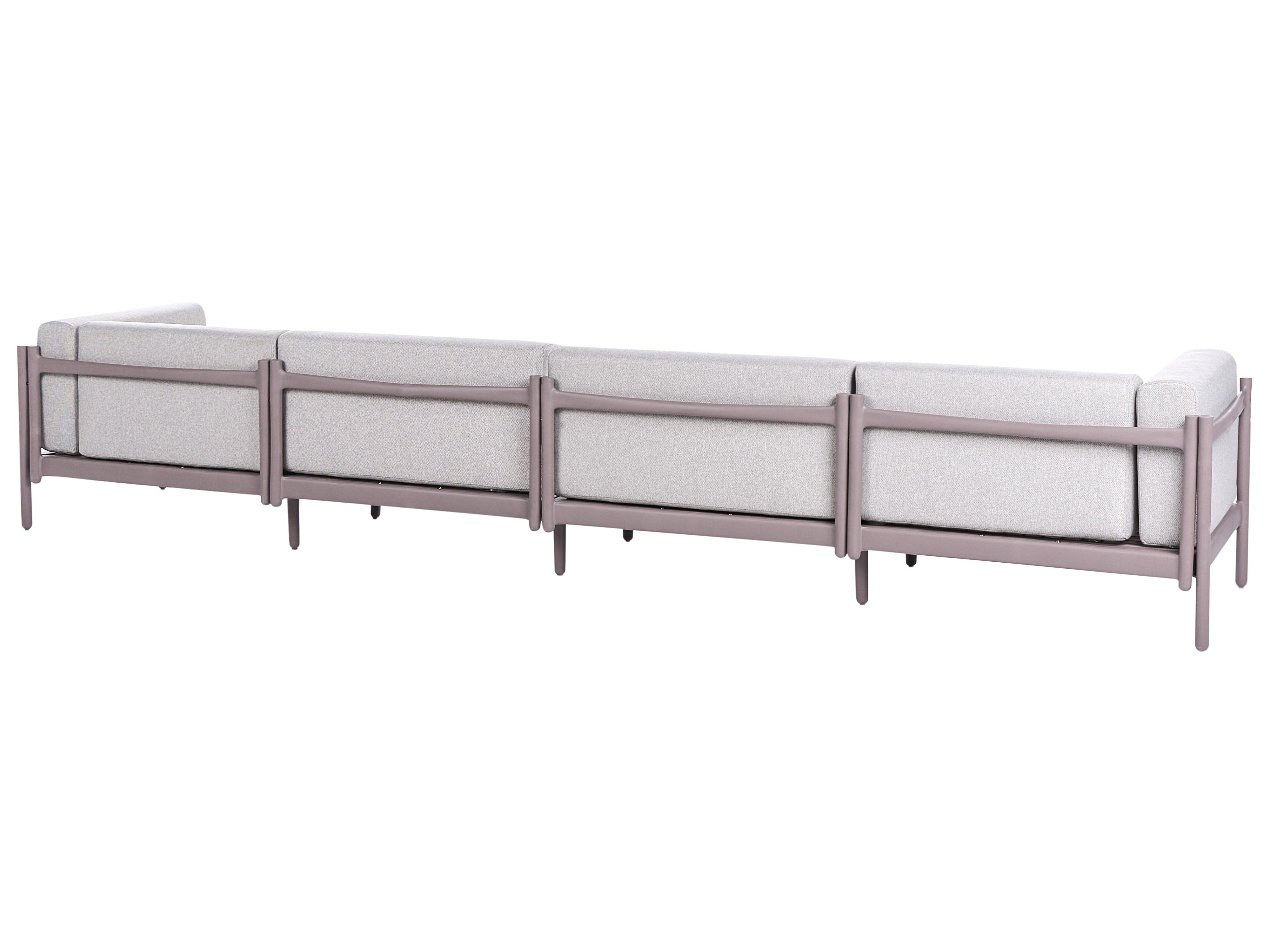 Tuin loungebank 4-zits FERRETTI Taupe