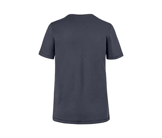 Basic T-Shirt, rauchblau