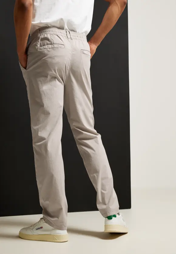 Relaxed Fit Chino Jogger - light sand beige