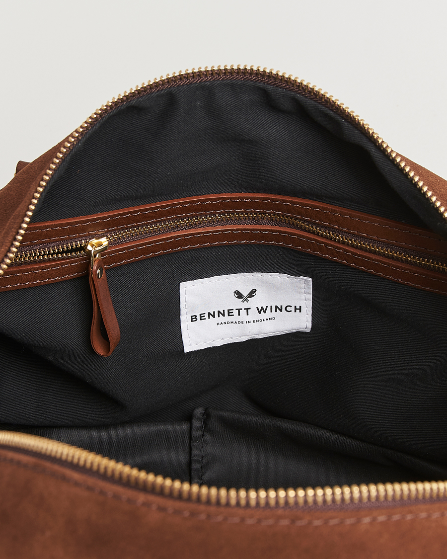 Bennett Winch Suede Weekender Brown