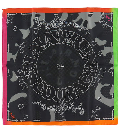Lala Berlin Schal - Cube Ahrina - 50x50 cm - Stern Black