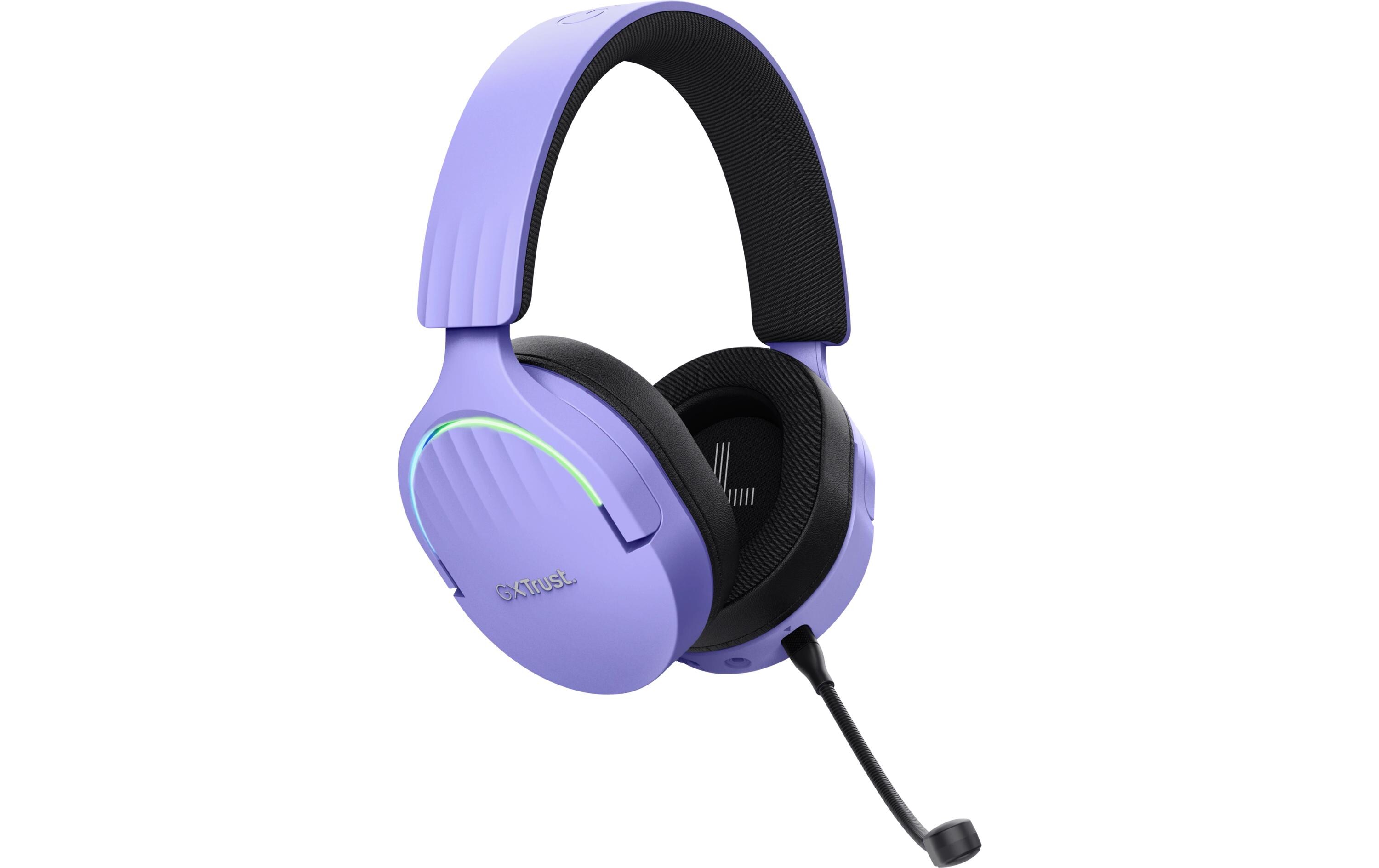 Headset GXT 491P FAYZO Schwarz/ViolettLeistungsstarkes ohrumschliessendes kabelloses Gaming-Headset für ein kabelloses immersives Gaming-Erlebnis