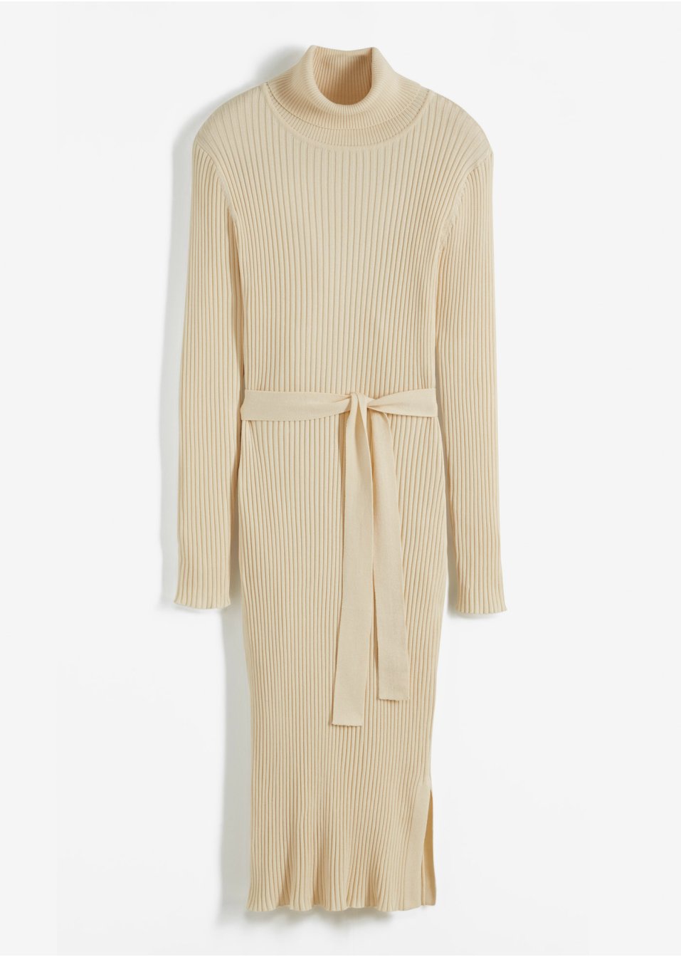 Robe en maille côtelée