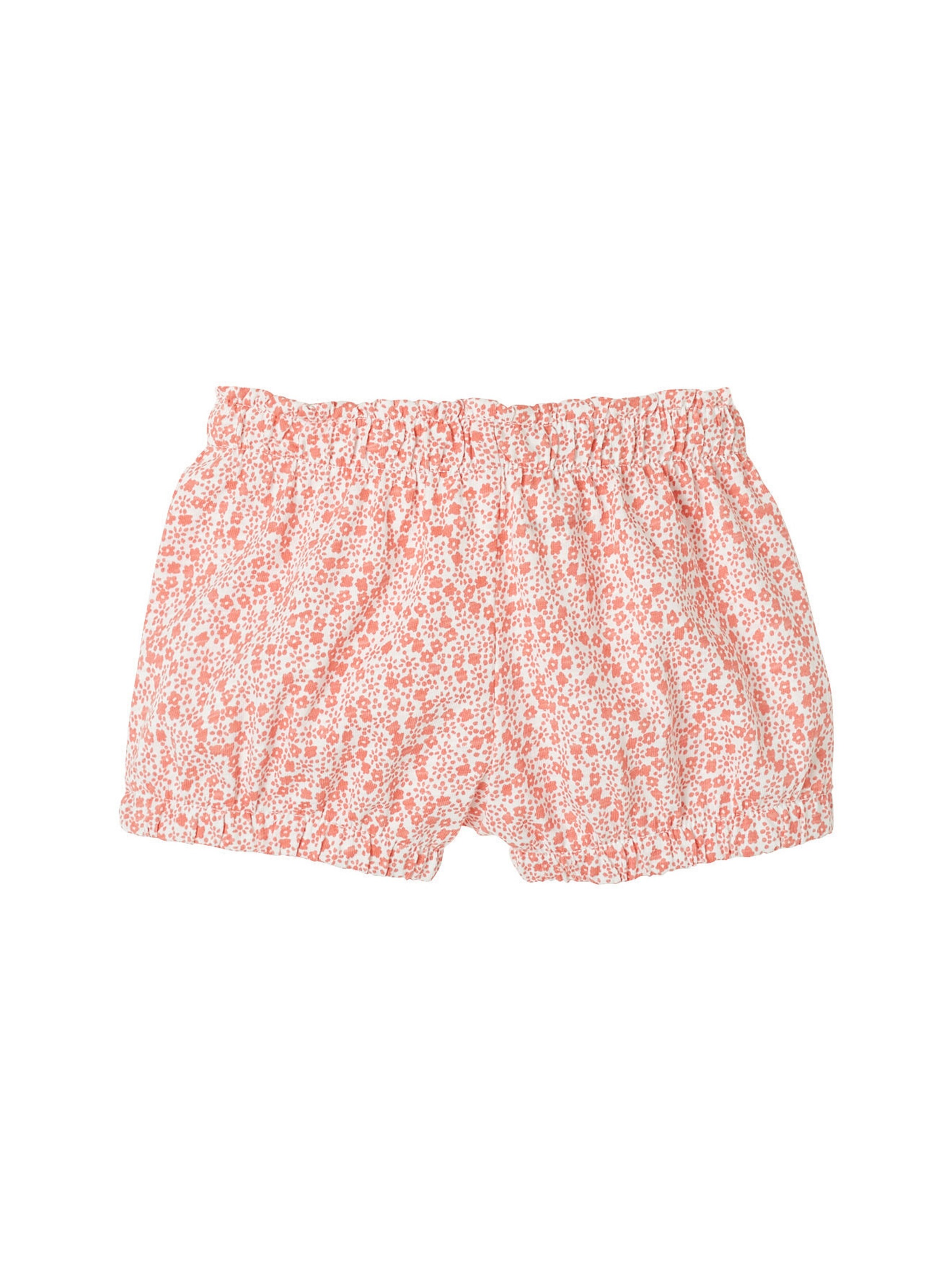 Vertbaudet Jersey-Shorts für Mädchen Baby weiß/rot bedruckt