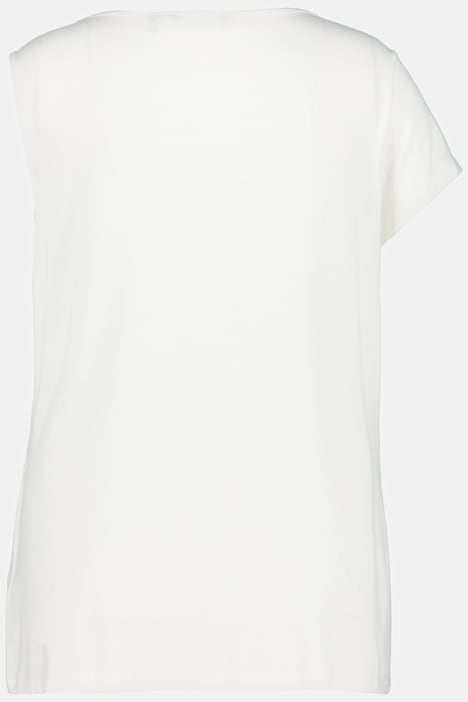 T-Shirt, Classic, asymmetrischer Ausschnitt, Cup-Ärmel