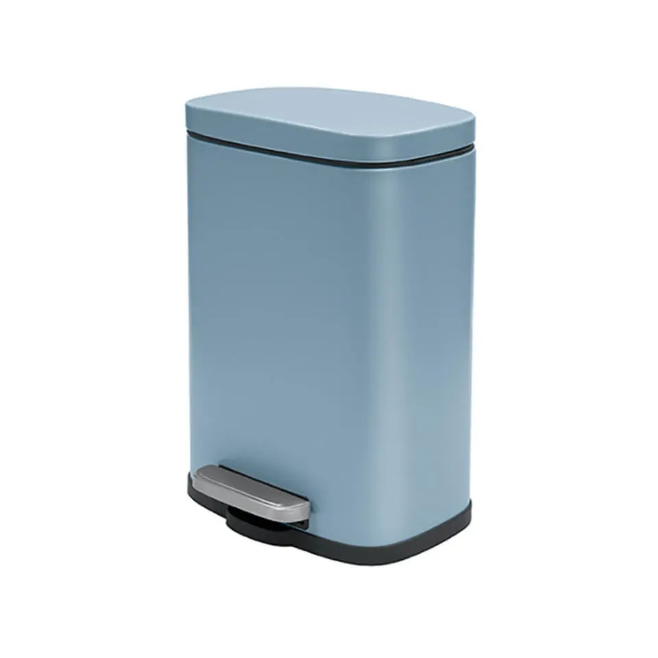 Spirella Pedaalemmer Venice - blauw - 5L - metaal - 21 x 30 cm