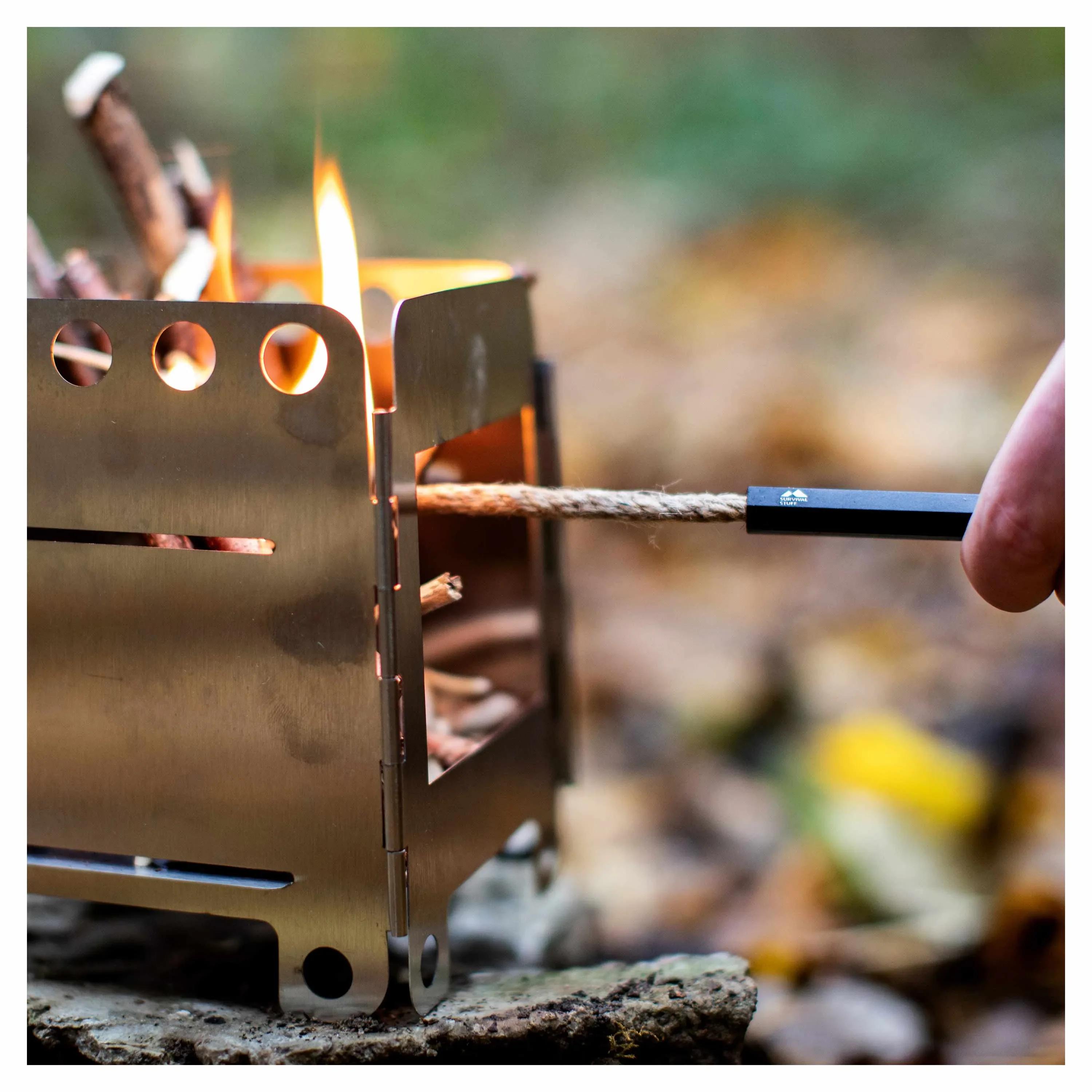 Survival Stuff -  Survival Stuff Feuerstahl Firerope schwarz