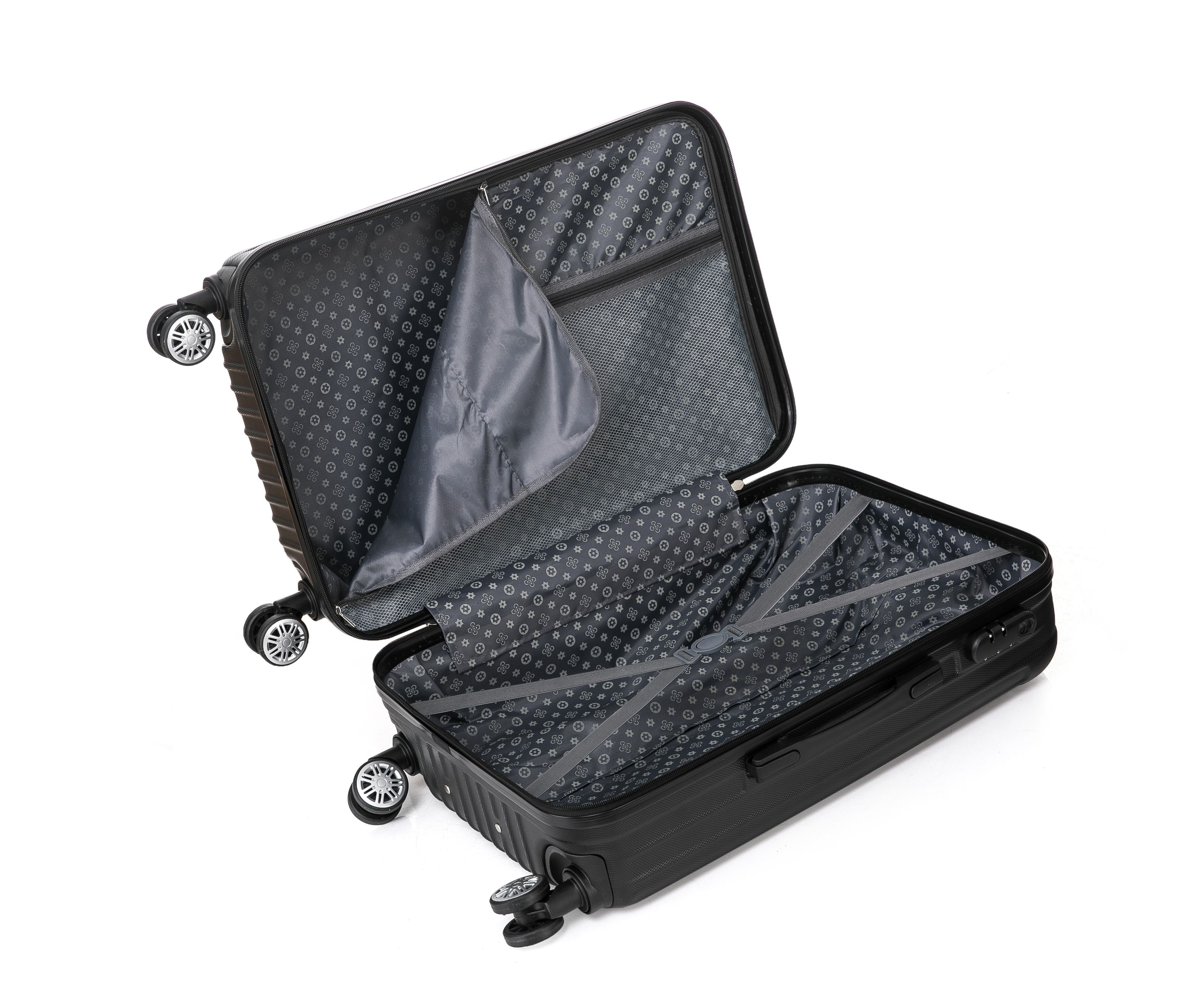 Reisekoffer Hartschalenkoffer LINN 5er Set schwarz