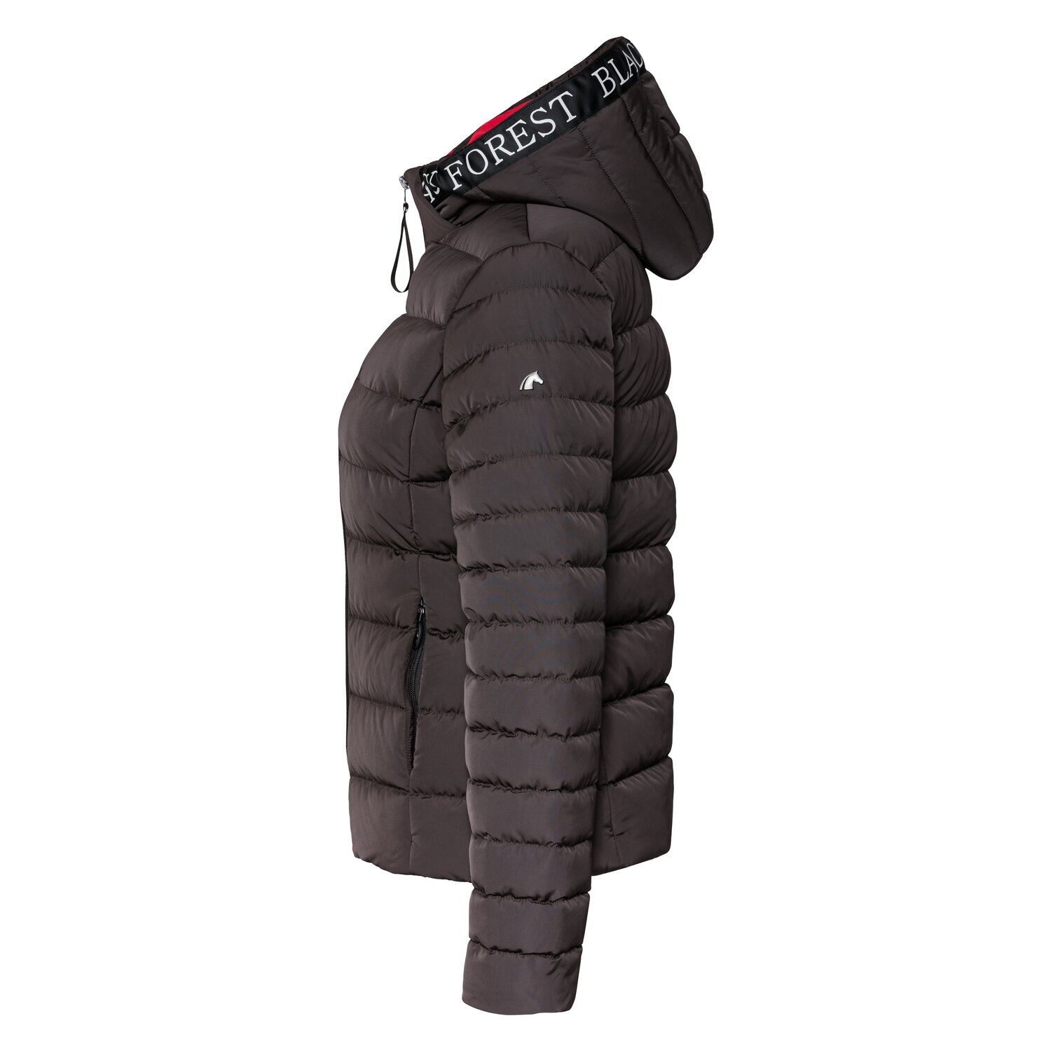 black forest Steppjacke mit Kapuze - anthracite