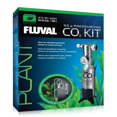 Kit de fornecimento de CO2 Fluval para aquários, cartucho de 95g