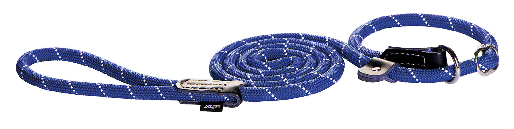 Rogz Rope Jachtlijn - Halsband Hond - blauw - Medium - 180 cm