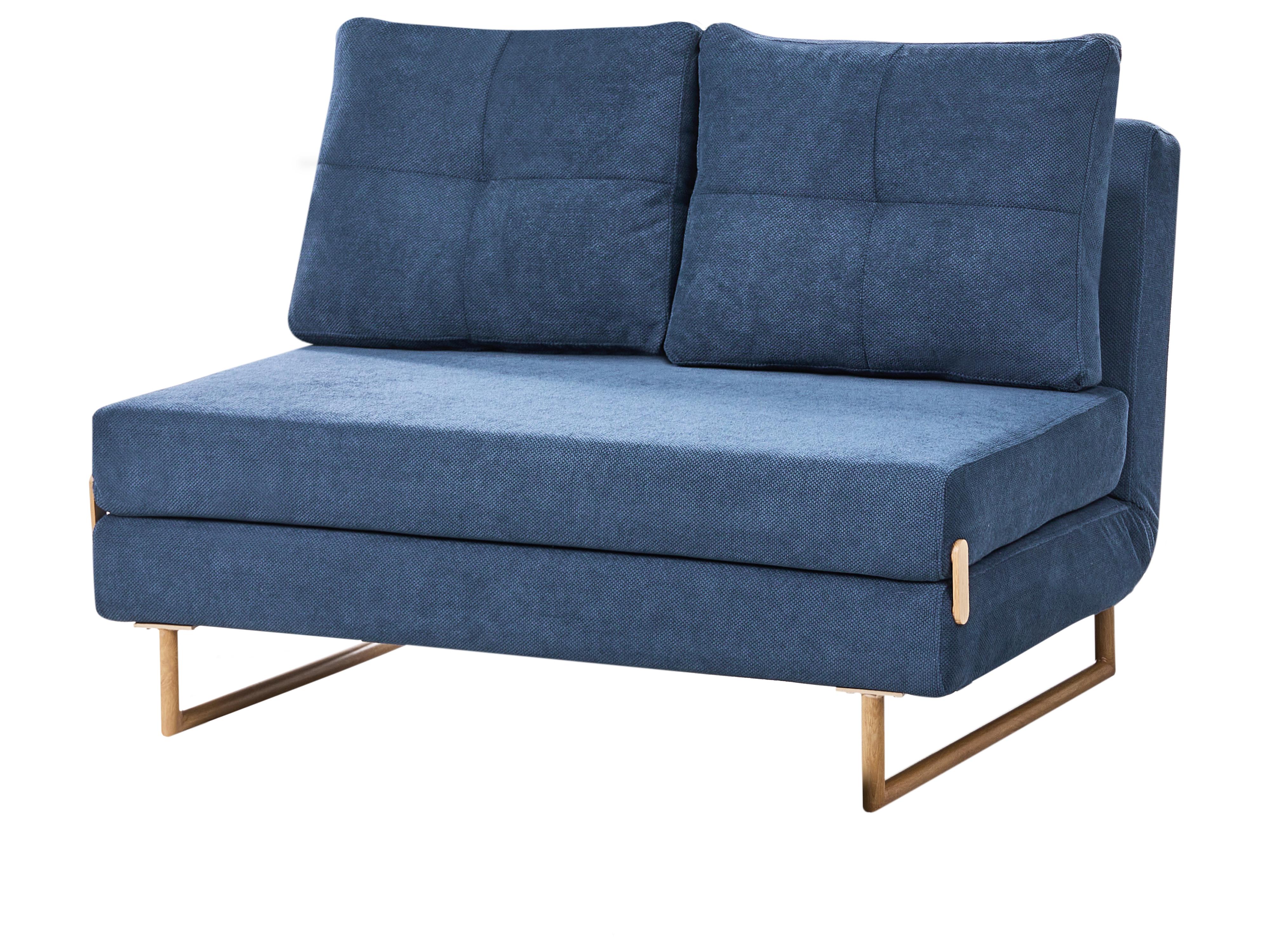 Slaapbank 2-zits JERSLEV Stof Blauw