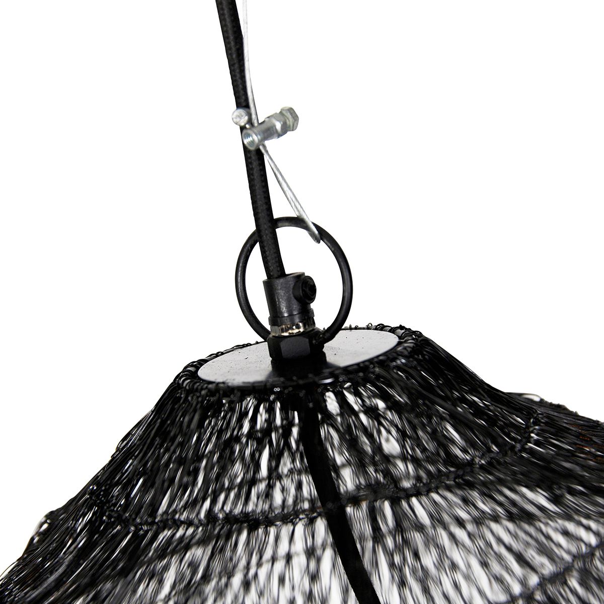 Oosterse hanglamp zwart 45 cm x 40 cm - Vadi