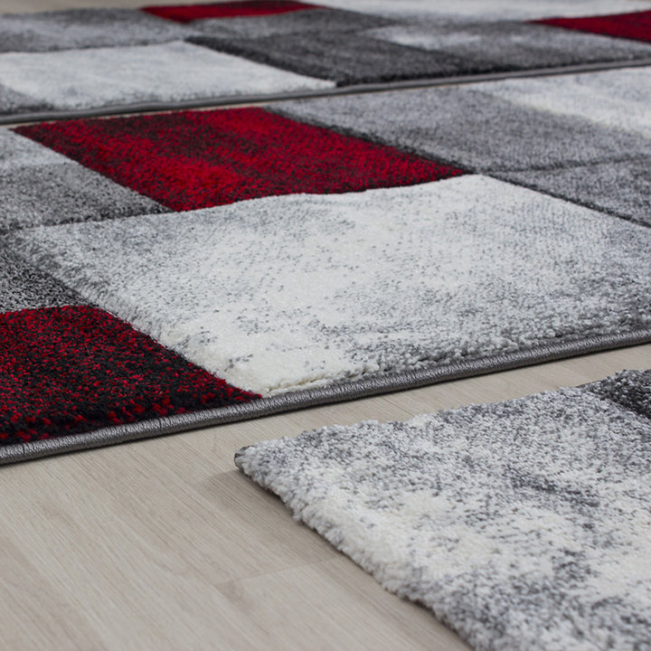Moderne loper  - Tetris Rood 1710 | Tijdloos