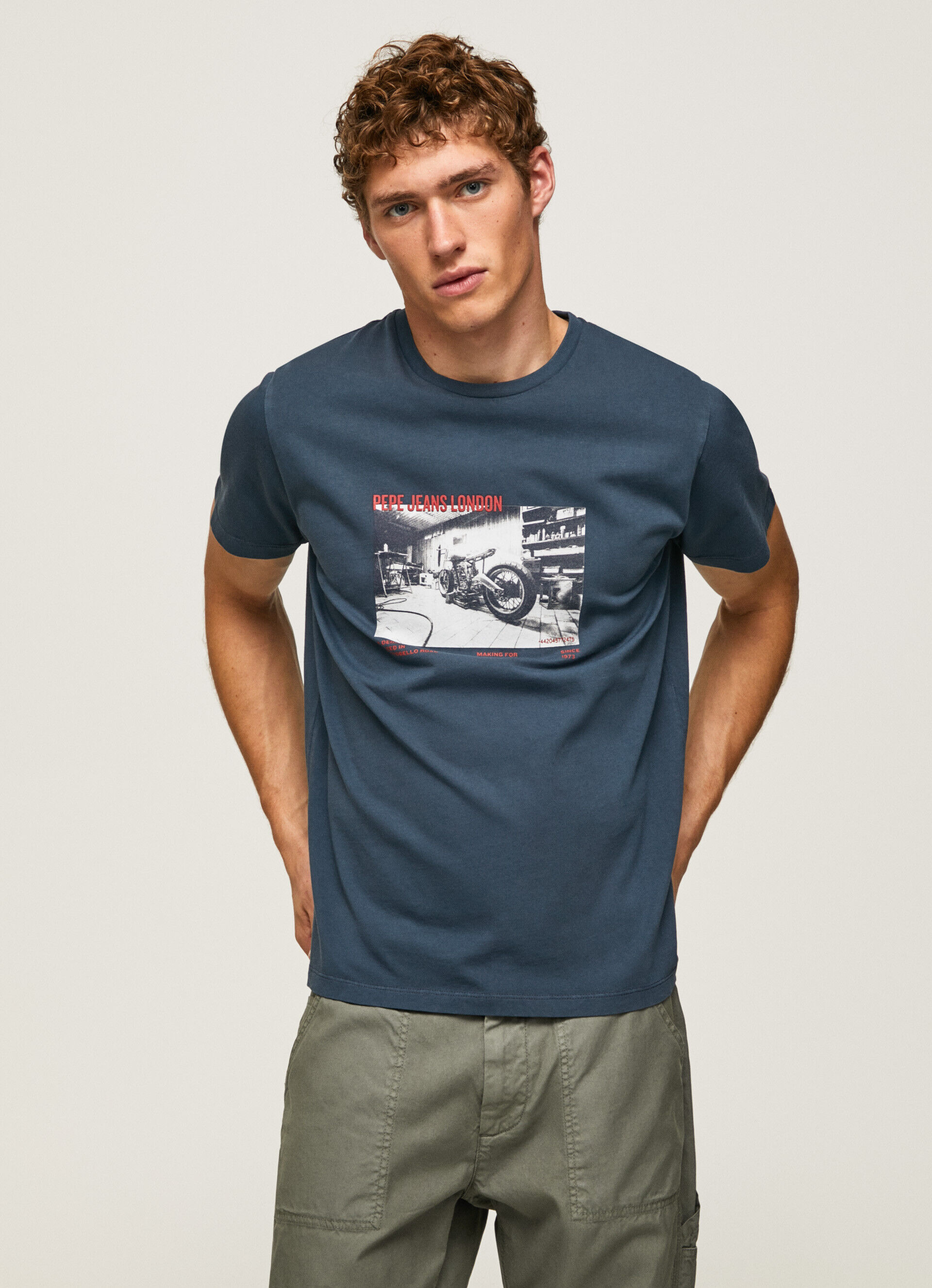 CAMISETA COM ESTAMPA FOTOGRÁFICA - Jarman Blue