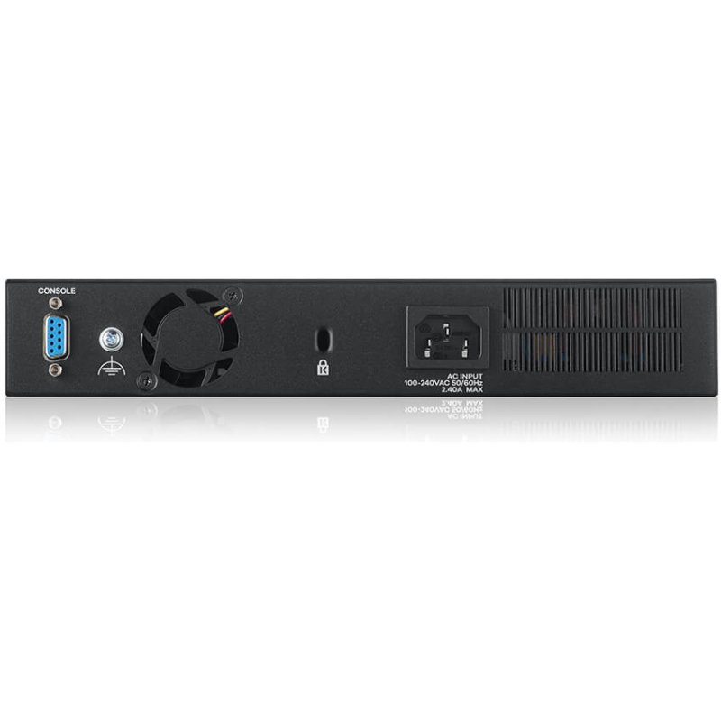 Zyxel GS2220-10HP-EU0101F commutateur réseau Géré L2 Gigabit Ethernet (10/100/1000) Connexion Ethernet, supportant l'alimentation via ce port (PoE) Noir