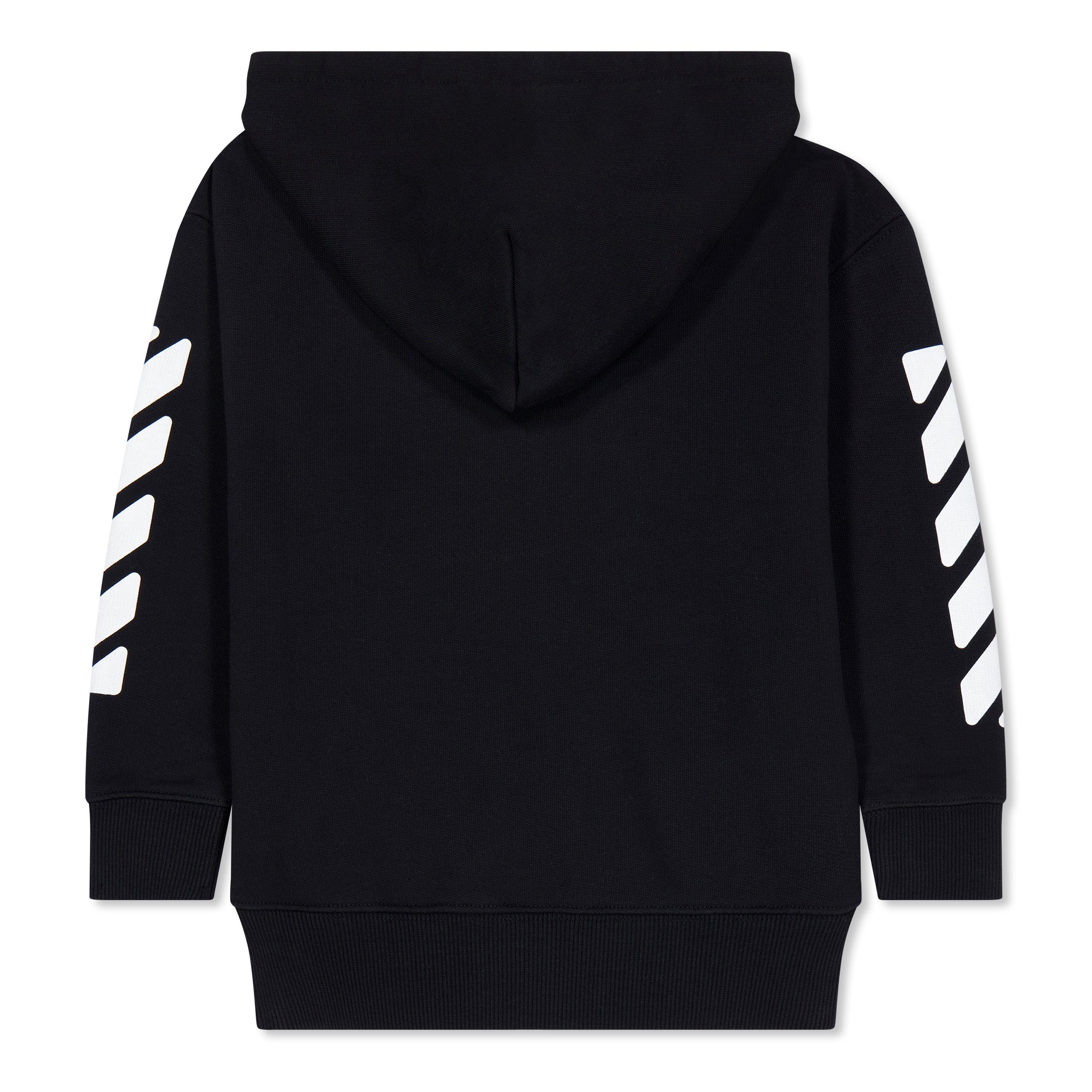Off White Rounded Zip Hoodie Infants