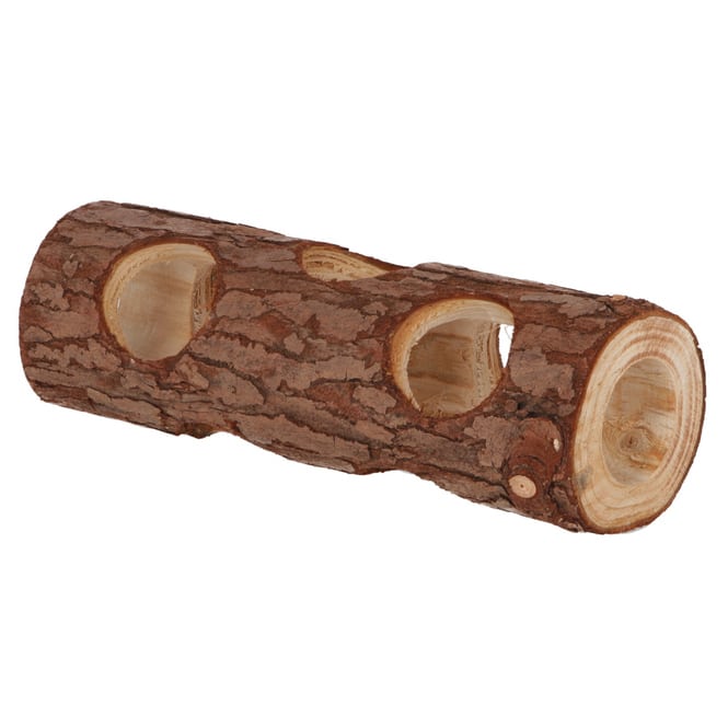 Nagerzubehör - Hamstertunnel - Stamm mit Löchern - ca. 20 cm